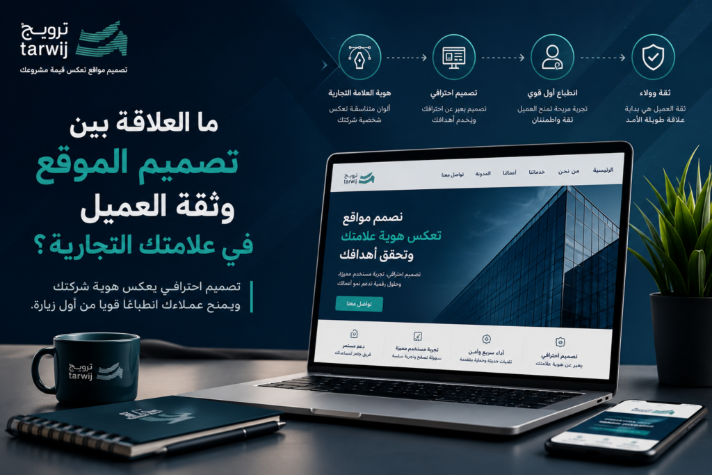 شركة تصميم مواقع تعزز ثقة العميل في العلامة التجارية