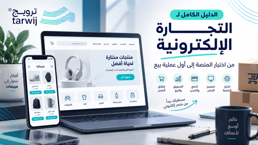 تصميم متجر إلكتروني احترافي لبدء التجارة الإلكترونية