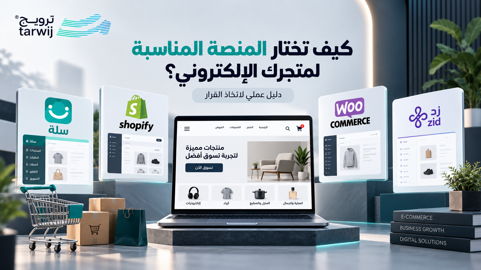 أفضل منصة لإنشاء متجر إلكتروني واختيار المنصة المناسبة لمتجرك