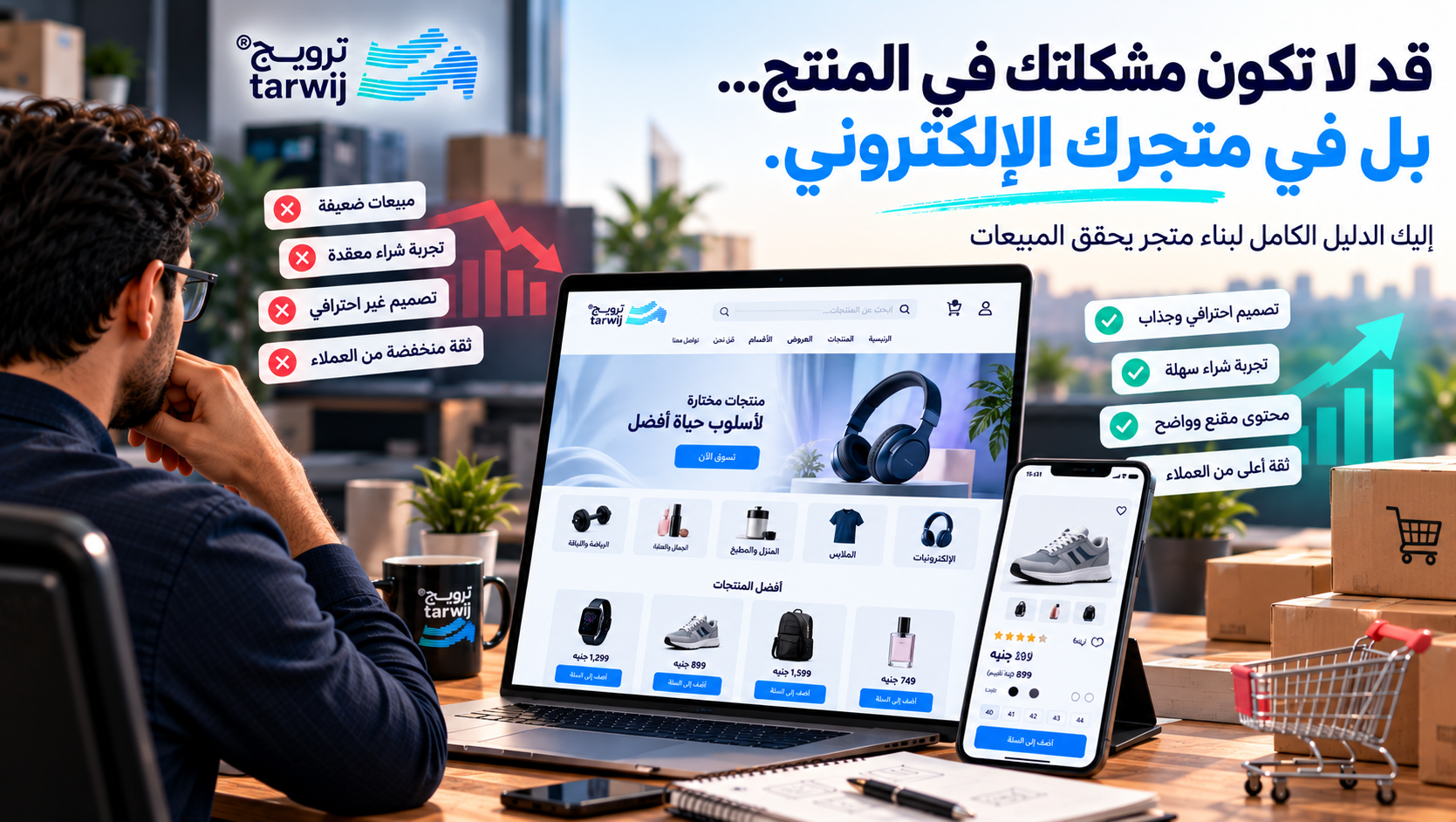 تصميم المتاجر الإلكترونية لتحسين تجربة الشراء وزيادة المبيعات